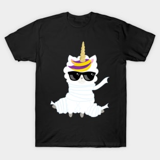 Halloween Sheep Mummy Unicorn Sheep T-Shirt